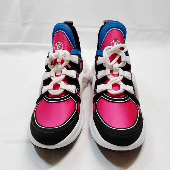 Louis Vuitton Sneakers Women Hot Pink Nylon mon-308-071425 - Picture 2 of 9